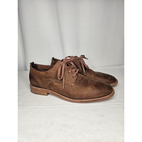 Cole Haan Feathercraft Grand Blucher Mens Shoes 9.5M Brown Leather Oxford C29703 - Picture 1 of 9